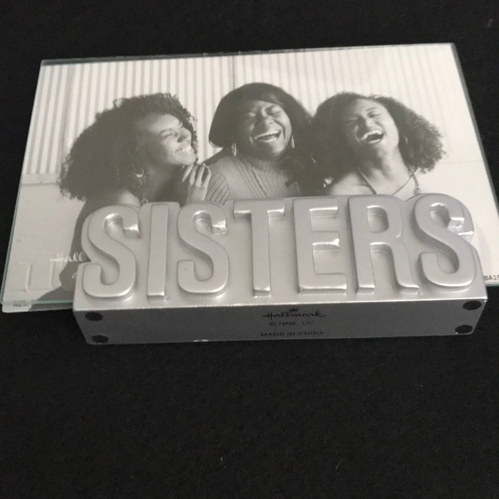Hallmark glass Sisters picture frame